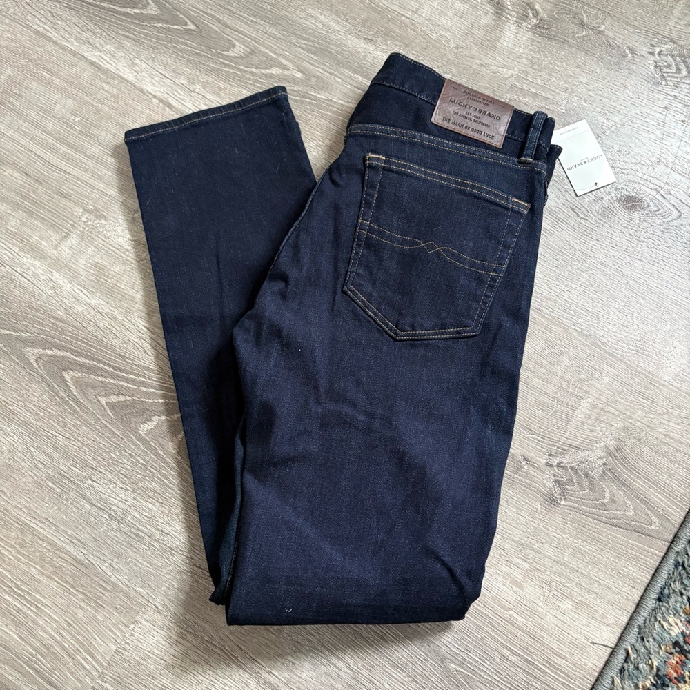Men's Dark Blue luck brand jeans